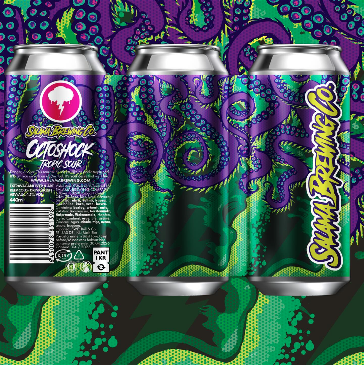 Octoshock Tropical Sour 4,5% 44 cl | Brill
